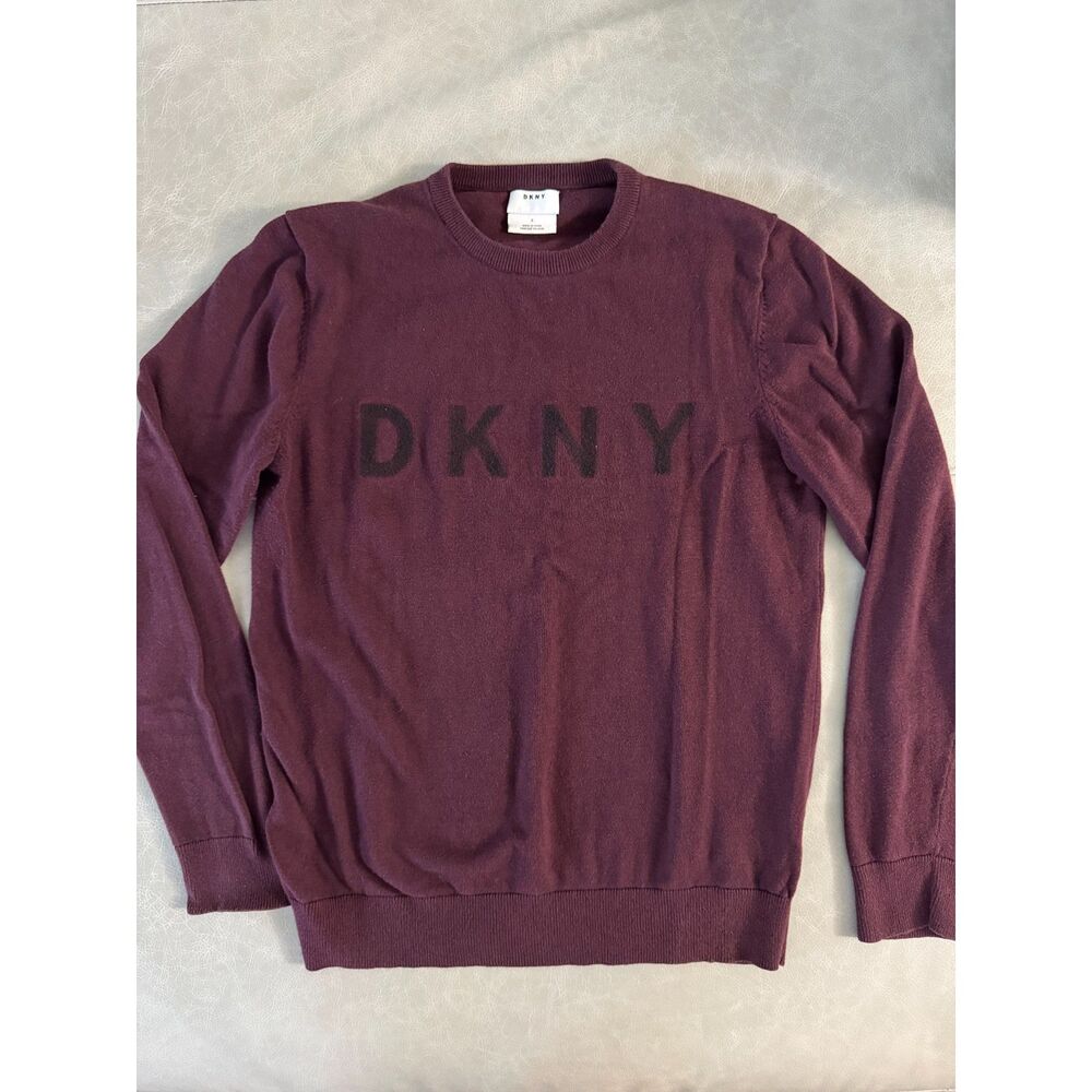 DKNY Big Logo Crewneck Knit Sweater
